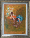 Ballet dancers at rest