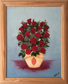 18 Red Roses in Vase