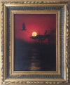 Cranes at Sunset